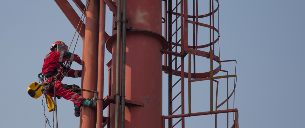 陶氏化工码头消防塔维护项目案例